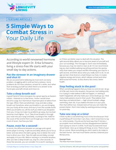 5 Simple Ways to Combat Stress in Your Daily Life