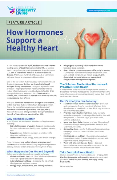How Hormones Support a Healthy Heart