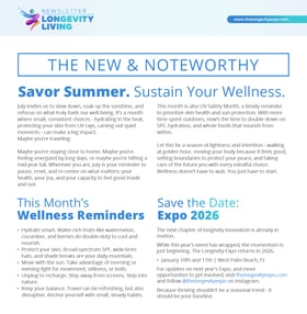 Savor Summer. Sustain Your Wellness