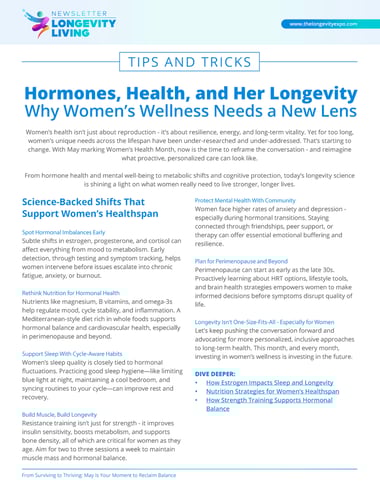 Hormones, Health, and Her Longevity