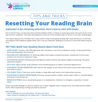 Resetting Your Reading Brain