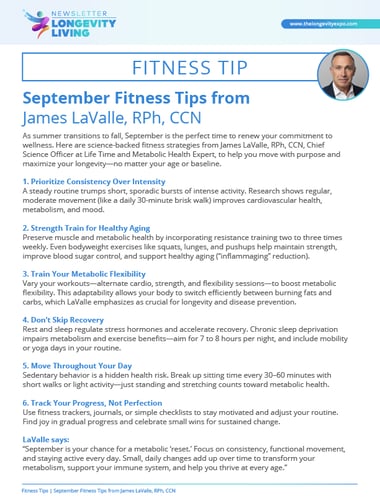 September Fitness Tips