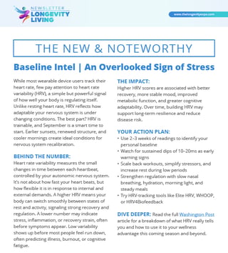 Baseline Intel | An Overlooked Sign of Stress