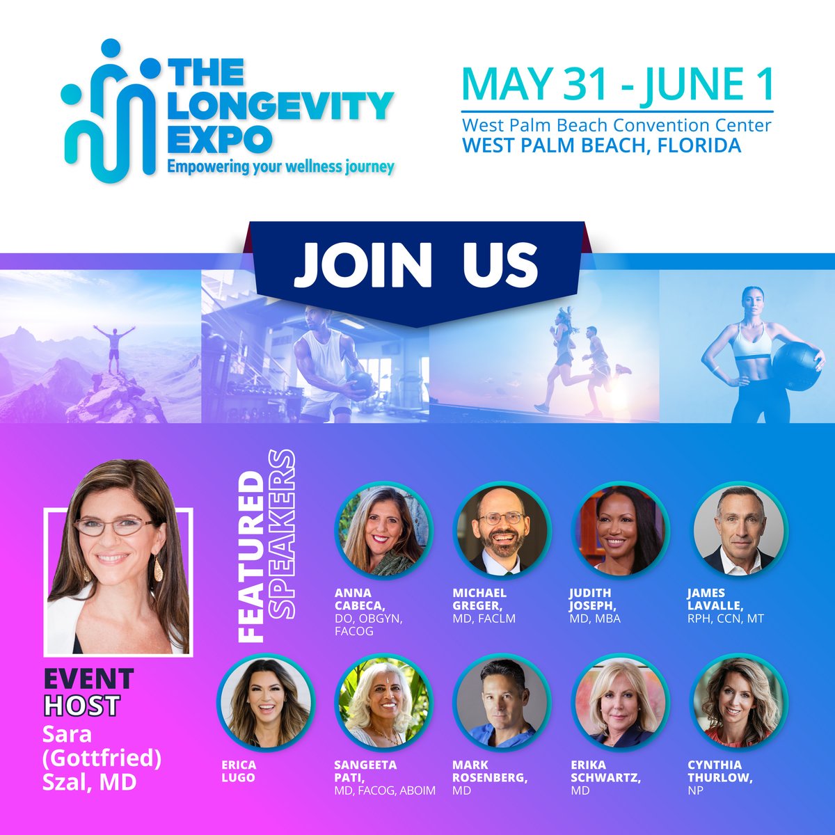The Longevity Expo p Join Us, May 31 - June 1